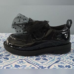 NEW Black Tulle Bow Toddler Dress Shoes Jessica Simpson